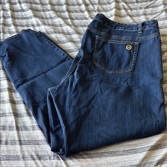 Michael Kors Dark Blue Straight Leg Jeans - Picture 1 of 1